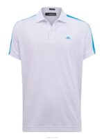Rowland Golf Polo White Men J.Lindeberg Clothing 66XF2110 - Image 5