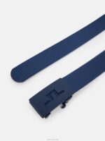 Roy Belt Navy Peony Men J.Lindeberg Accessory 66XF903