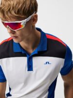 Roy Slim Polo Lapis Blue Men J.Lindeberg Clothing 66XF220 - Image 4
