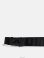 Roy Webbing Belt Black Men J.Lindeberg Accessory 66XF761 - Image 2