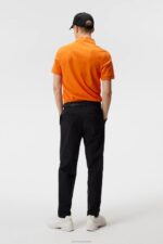 Rubi Slim Polo Russet Orange Men J.Lindeberg Clothing 66XF953 - Image 2