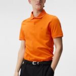 Rubi Slim Polo Russet Orange Men J.Lindeberg Clothing 66XF953