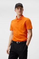 Rubi Slim Polo Russet Orange Men J.Lindeberg Clothing 66XF953