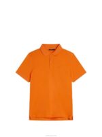 Rubi Slim Polo Russet Orange Men J.Lindeberg Clothing 66XF953 - Image 6