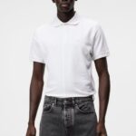 Rubi Slim Polo White Men J.Lindeberg Clothing 66XF956