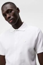 Rubi Slim Polo White Men J.Lindeberg Clothing 66XF956 - Image 4
