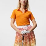 Sadine Seamless Polo Russet Orange Women J.Lindeberg Clothing 66XF1502