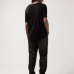 Saint Loose T-shirt Black Men J.Lindeberg Clothing 66XF2158