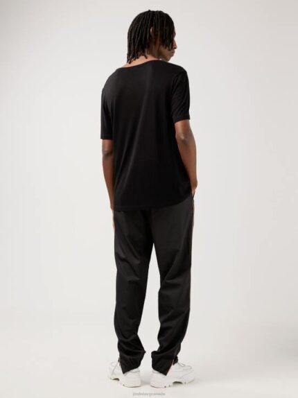 Saint Loose T-shirt Black Men J.Lindeberg Clothing 66XF2158