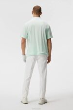 Sal Relaxed Polo Honeydew Melange Men J.Lindeberg Clothing 66XF151