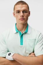 Sal Relaxed Polo Honeydew Melange Men J.Lindeberg Clothing 66XF151 - Image 3