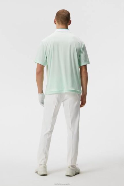 Sal Relaxed Polo Honeydew Melange Men J.Lindeberg Clothing 66XF151