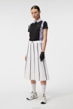 Sally Knitted Skirt White Women J.Lindeberg Clothing 66XF1560 - Image 2