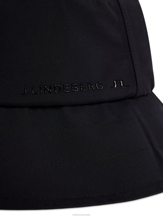 Sandy Rain Bucket Hat Black Men J.Lindeberg Accessory 66XF755 - Image 1