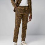 Sasha Camo-Check Pants Daylily Men J.Lindeberg Clothing 66XF2195