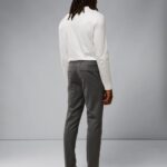 Sasha Flannel Pants Gargoyle Men J.Lindeberg Clothing 66XF2551