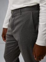 Sasha Flannel Pants Gargoyle Men J.Lindeberg Clothing 66XF2551 - Image 3