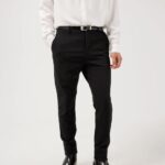 Sasha Jersey Twill Pants Black Men J.Lindeberg Clothing 66XF2566