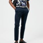 Sasha Jersey Twill Pants Navy Men J.Lindeberg Clothing 66XF2561