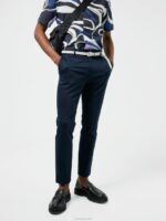 Sasha Jersey Twill Pants Navy Men J.Lindeberg Clothing 66XF2561