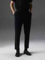 Sasha Stretch Pants Black Men J.Lindeberg Clothing 66XF2552