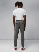 Sasha Striped Flannel Pants Grey Melange Men J.Lindeberg Clothing 66XF2197