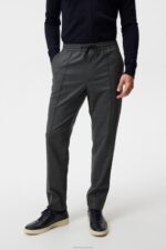 Sasha Structured 2-Tone Pants Light Grey Melange Men J.Lindeberg Clothing 66XF1134