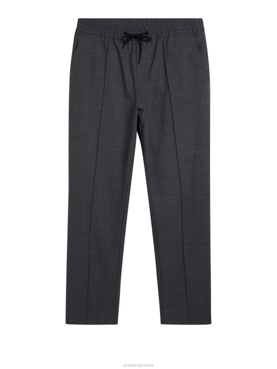 Sasha Structured 2-Tone Pants Light Grey Melange Men J.Lindeberg Clothing 66XF1134 - Image 5
