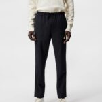 Sasha Structured 2-Tone Pants Navy Melange Men J.Lindeberg Clothing 66XF1133