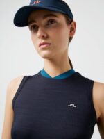 Shani Sleeveless Golf Top Navy Women J.Lindeberg Clothing 66XF2611 - Image 3