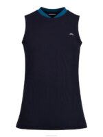 Shani Sleeveless Golf Top Navy Women J.Lindeberg Clothing 66XF2611 - Image 4