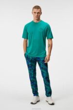 Shaun Wool T-shirt Proud Peacock Men J.Lindeberg Clothing 66XF1 - Image 2