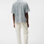 Shorty Suede Shirt Dream Blue Men J.Lindeberg Clothing 66XF1178