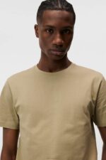 Sid Basic Cotton Tee Aloe Men J.Lindeberg Clothing 66XF947 - Image 4