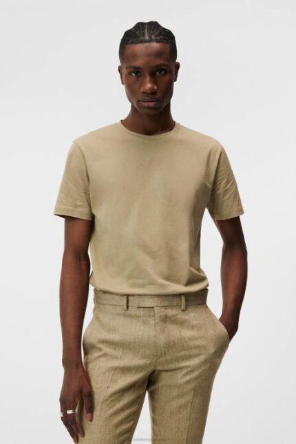 Sid Basic Cotton Tee Aloe Men J.Lindeberg Clothing 66XF947