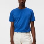 Sid Basic Cotton Tee Blue Quartz Men J.Lindeberg Clothing 66XF948