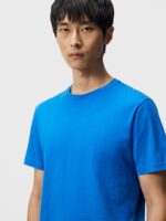 Sid Basic Cotton Tee Lapis Blue Men J.Lindeberg Clothing 66XF979 - Image 3