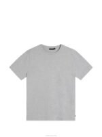 Sid Basic Cotton Tee Light Grey Melange Men J.Lindeberg Clothing 66XF978 - Image 5
