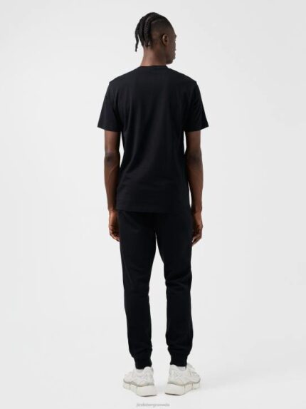 Sid Basic T-shirt Black Men J.Lindeberg Clothing 66XF985