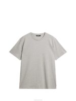 Sid Basic T-shirt Light Grey Melange Men J.Lindeberg Clothing 66XF936 - Image 5