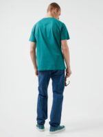Sid Overdyed Melange T-shirt Deep Lake Men J.Lindeberg Clothing 66XF2139 - Image 2