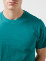 Sid Overdyed Melange T-shirt Deep Lake Men J.Lindeberg Clothing 66XF2139 - Image 4