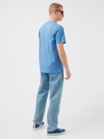 Sid Overdyed Melange T-shirt Ultramarine Men J.Lindeberg Clothing 66XF2140 - Image 2
