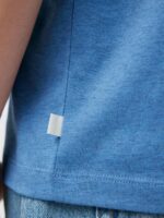 Sid Overdyed Melange T-shirt Ultramarine Men J.Lindeberg Clothing 66XF2140 - Image 4
