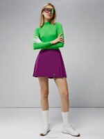 Sierra Pleat Skirt Gloxinia Women J.Lindeberg Clothing 66XF2680 - Image 2