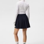 Sierra Pleat Skirt Navy Women J.Lindeberg Clothing 66XF1670