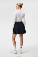 Sierra Pleat Skirt Navy Women J.Lindeberg Clothing 66XF1670