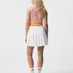 Sierra Pleat Skirt White Women J.Lindeberg Clothing 66XF1668