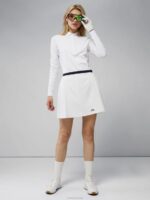 Sierra Pleat Skirt White Women J.Lindeberg Clothing 66XF2679 - Image 2