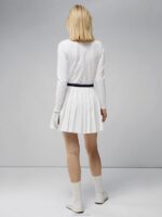 Sierra Pleat Skirt White Women J.Lindeberg Clothing 66XF2679
